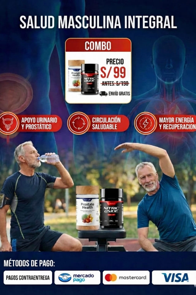 NITRIC OXIDE + PROSTATE HEALTH- Aprovecha quedan pocas unidades