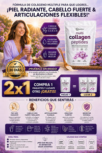 Multi Colágeno Premium de 900 gramos, Paga 1 y llévate 2  Solo por hoy ¡Corre antes que se acaben!