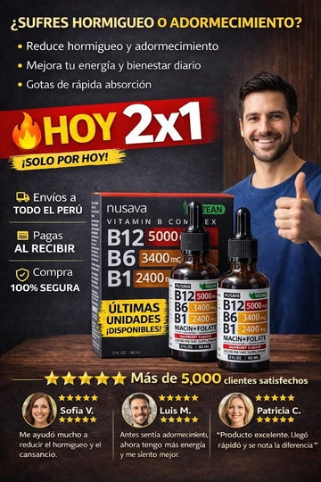 ¡Basta de Fatiga! descubre el Secreto de la Vitamina B12 y Recupera tu Energia-Hoy en Oferta Especial